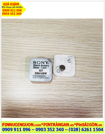 MuRata SR616SW _Pin 321; Pin đồng hồ 1.55v Silver Oxide MuRata SR616SW _Pin 321